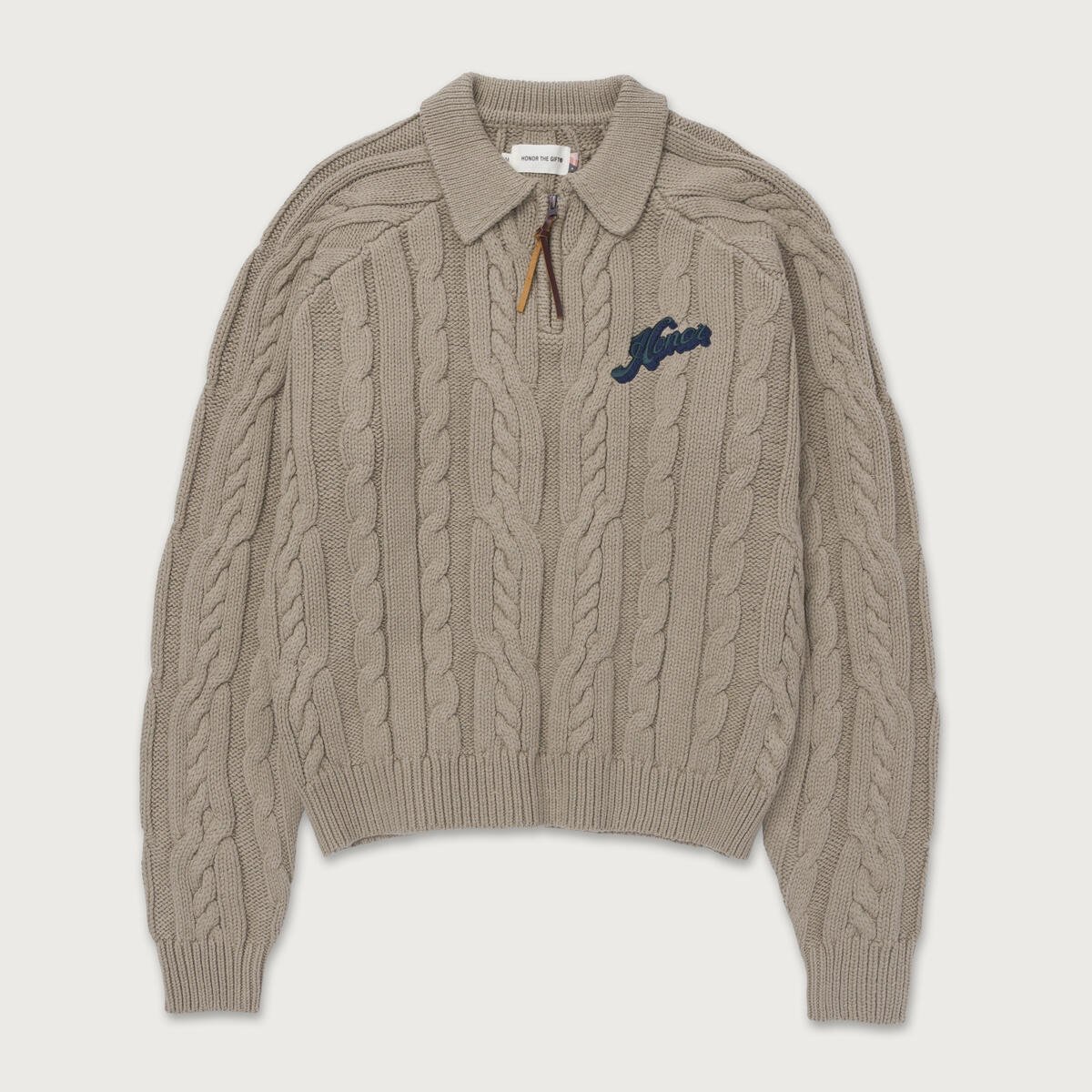 Honor The Gift Cable Zip Leisure Henley