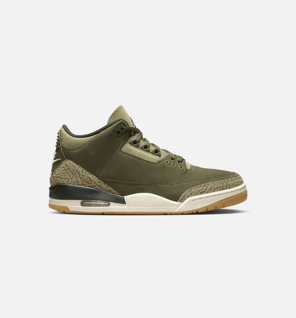 Air Jordan 3 Retro Medium Olive | Men's Lifestyle Shoe | Medium Olive/Sequoia/Light Olive/Sail/Fire Red
