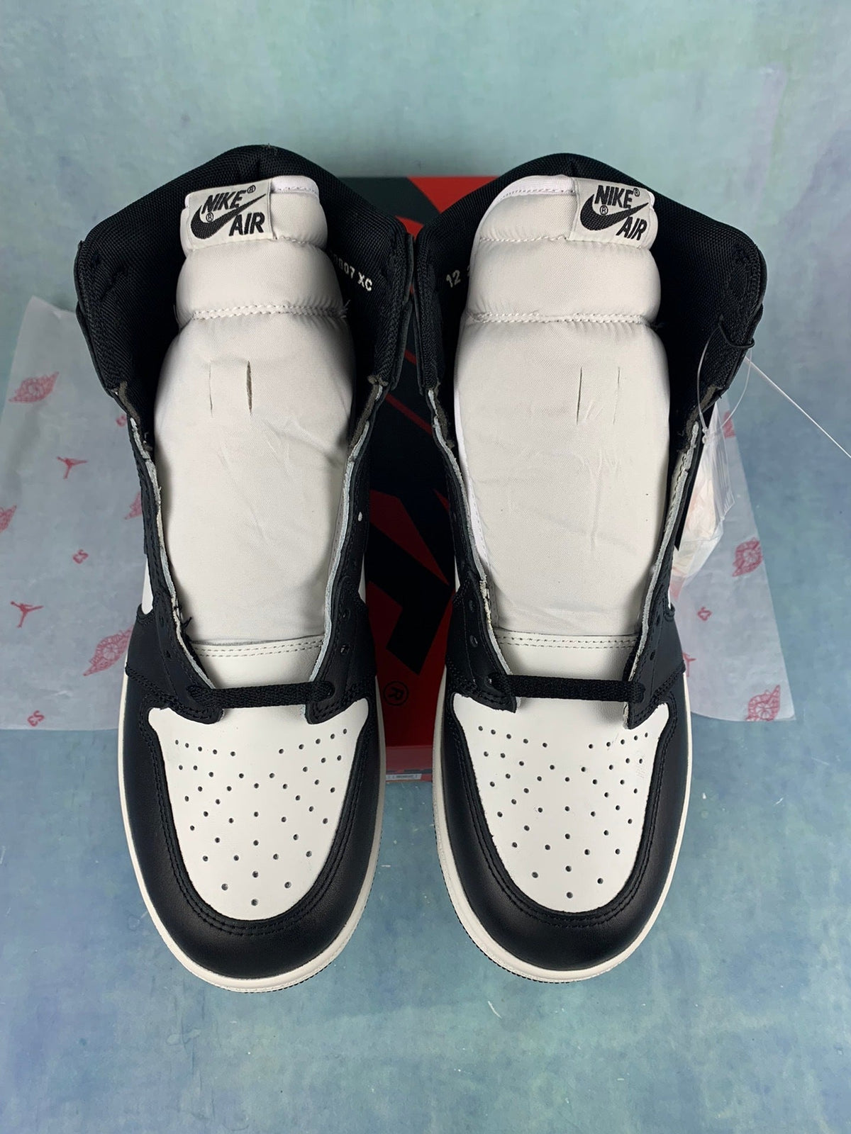 Air Jordan 1 High Black and White Panda 85 Unisex Sneakers BQ4422-001 Style 30