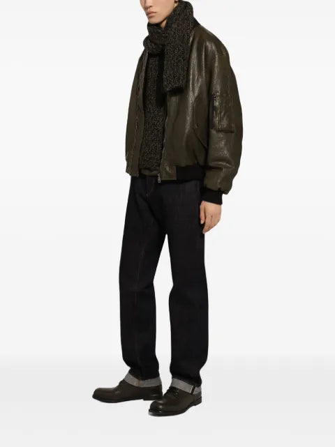 Dolce & Gabbana classic leather jacket
