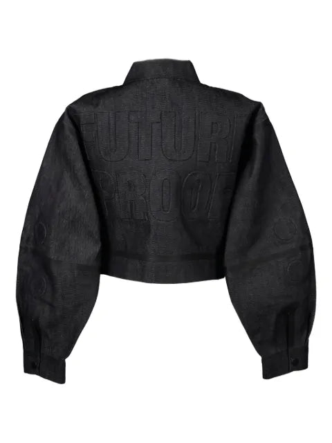 Walter Van Beirendonck embossed denim jacket