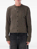 TONYWACK mélange-effect button-up cardigan