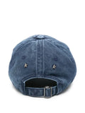 Golden Goose blue baseball cap with red-and-white terry cloth "Golden" patch