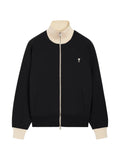 AMI Paris Ami de Coeur Cotton Zip-Up Sweatshirt