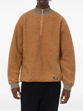 Moschino quarter-zip teddy-texture sweater
