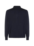 Malo long-sleeve polo-collar sweater