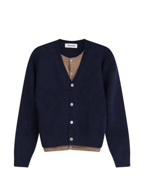 TONYWACK layered-effect button-up cardigan