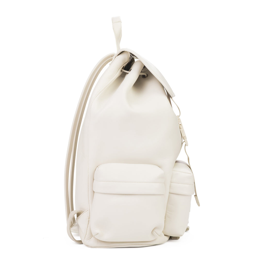 Alabaster Nappa Logo Embroidery Rucksack