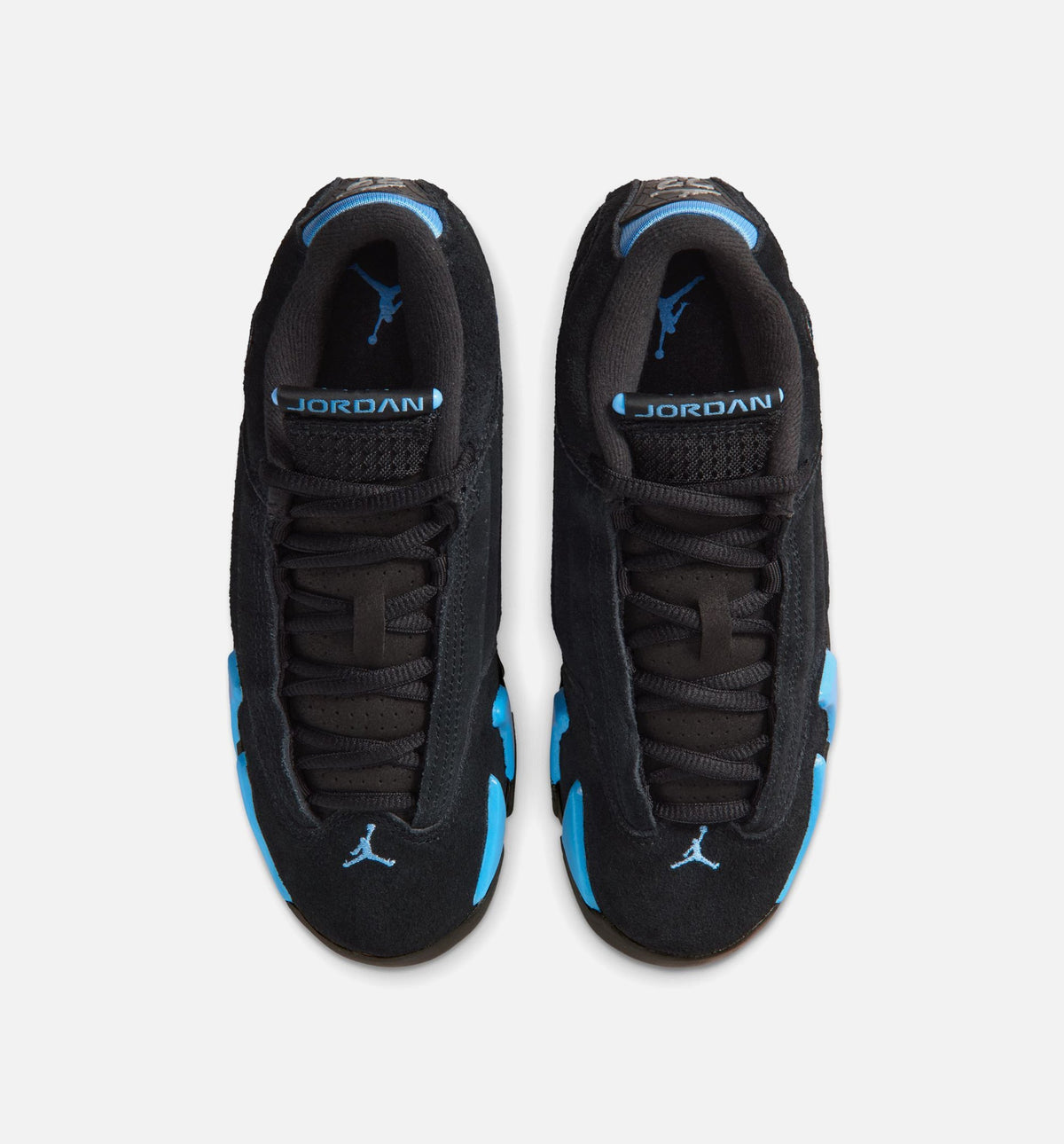 Air Jordan 14 Retro Black University Blue Grade School Lifestyle Shoe – Black / White / University Blue