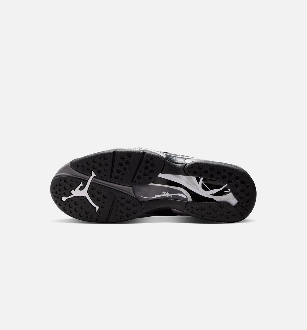 Air Jordan 8 Retro Chrome Black and Light Graphite Men's Lifestyle Shoe – Black/White/Light Graphite