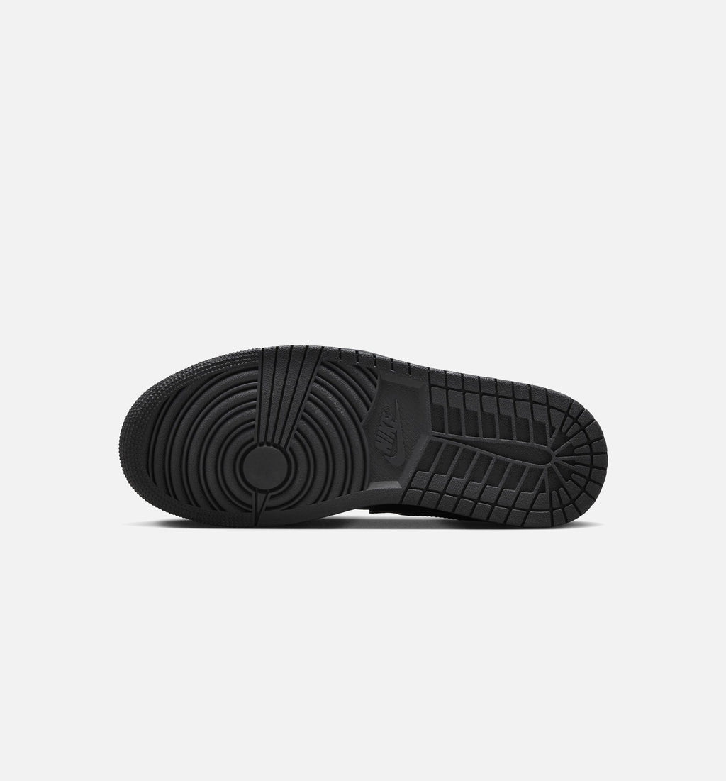 Air Jordan 1 Low Patent Elephant Women's Lifestyle Shoe - Black/White/Metallic Silver