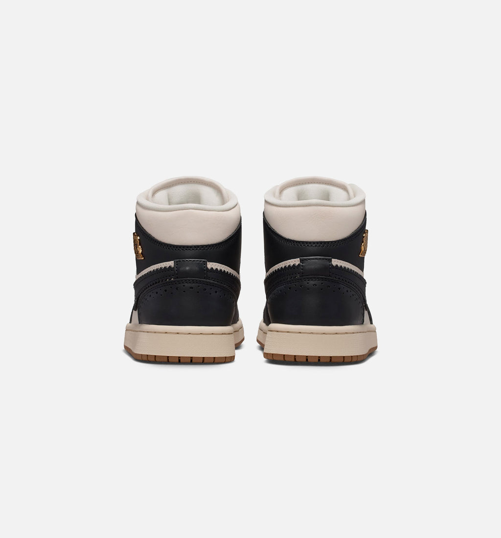 Air Jordan 1 Mid SE Womens Lifestyle Shoe - Off-Noir/Chalk/Pearl White