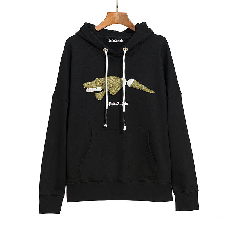 Palm Angels Kill the Bear Crocodile Heart Oversized Hoodie Streetwear