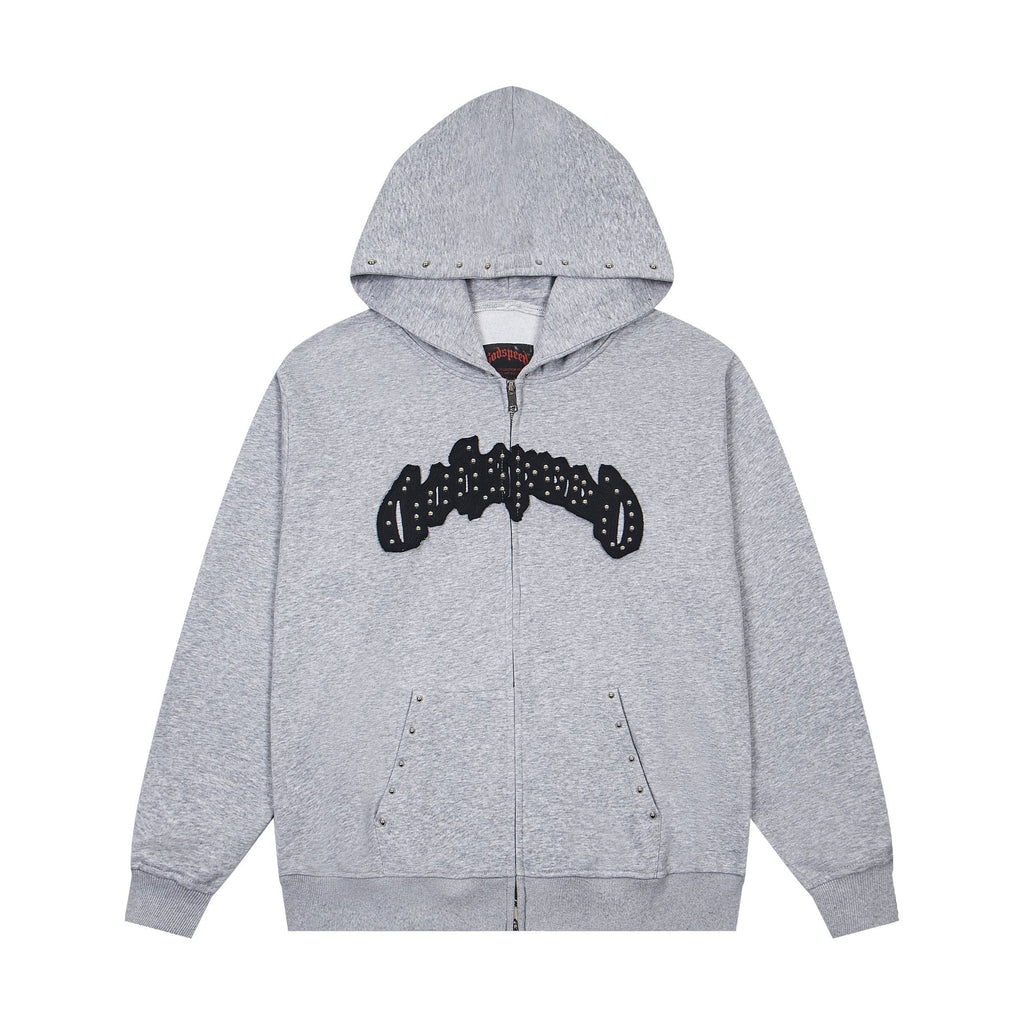 Godspeed Rhinestone-Style Zip Hoodie