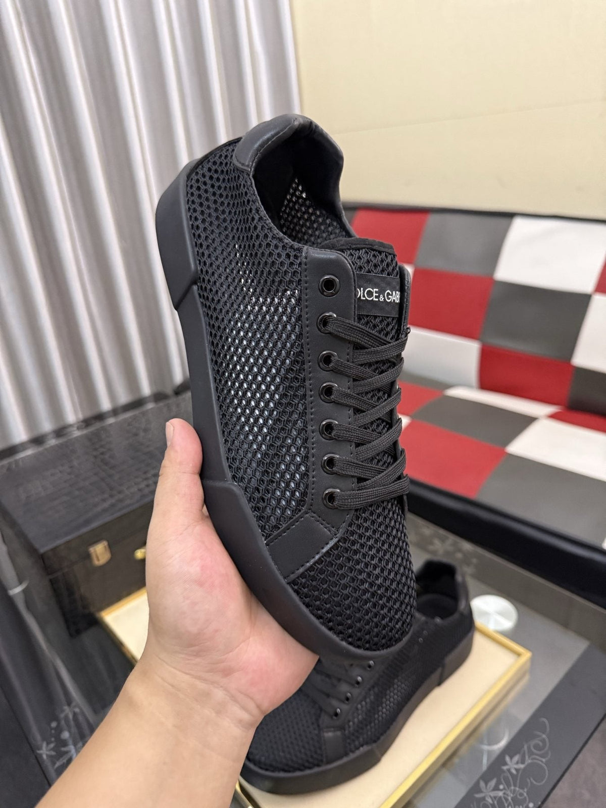 Dolce & Gabbana Perforated Low-Top Sneakers