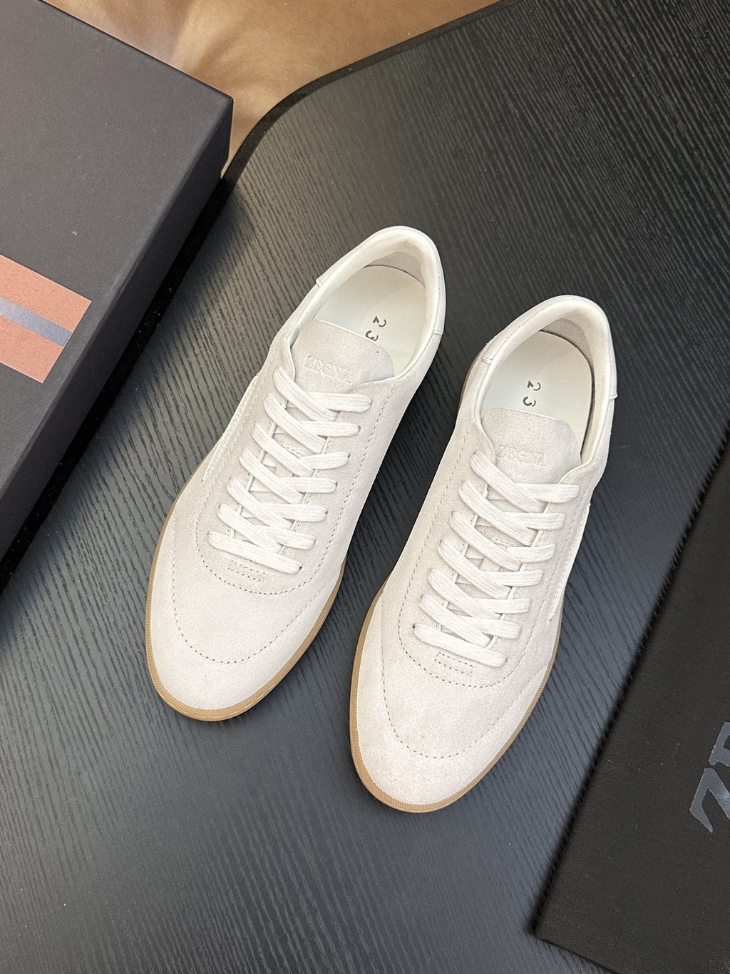 Zegna Suede Lace-Up Sneakers